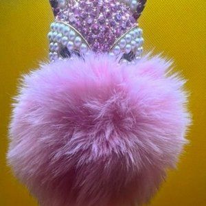 NWOT - Pink Fox Backpack Charm